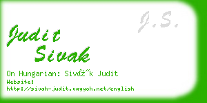 judit sivak business card